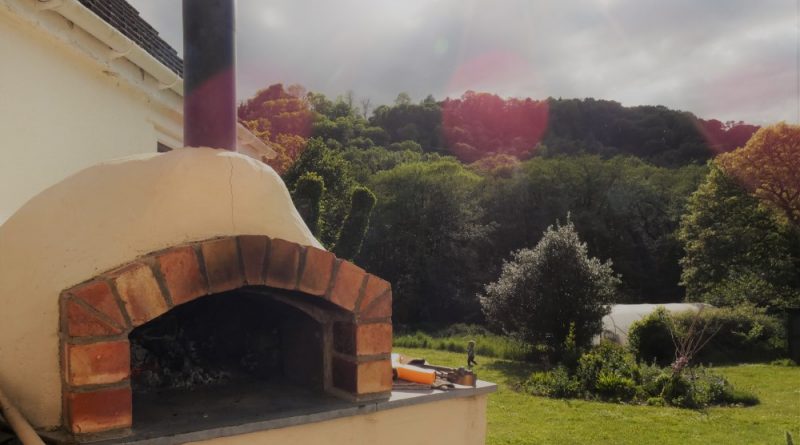 Wood fired pizza oven in beautiful countryside