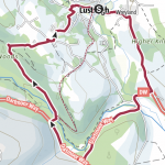 Hisley and Drakeford Bridges walk route map