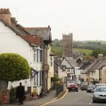 View down Court St Moretonhampstead towards the Church