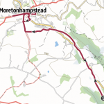 Moreton Meander walking route map