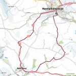 North Bovey circular walk route map