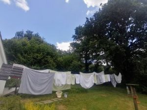 B&B laundry on the washing line