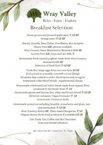 Breakfast Menu