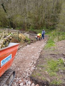 New path being laid at Wray Valley