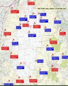 Ten Tors Map 2023