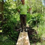 Kevin standing on one of our newly installed sleeper bridges